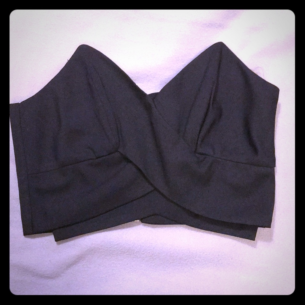 Black crop top